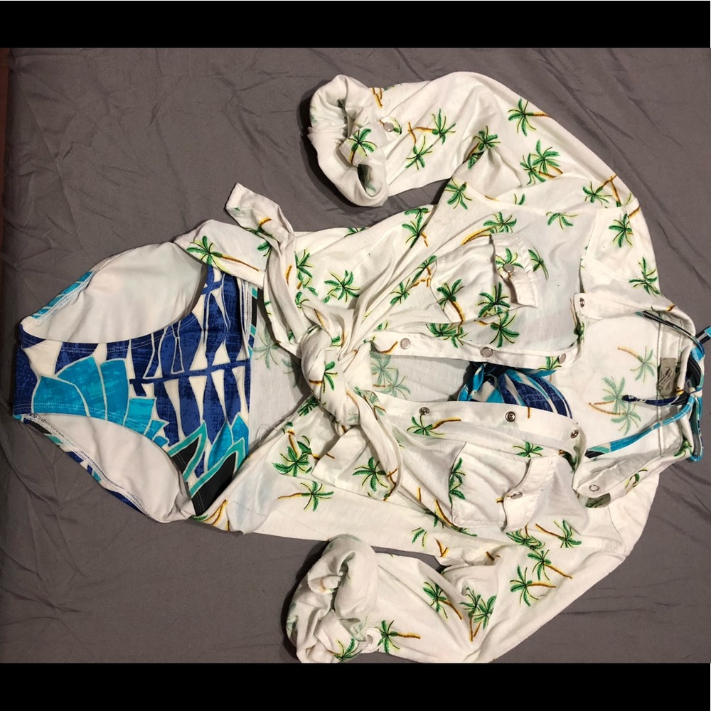 Palm tree tropical shirt